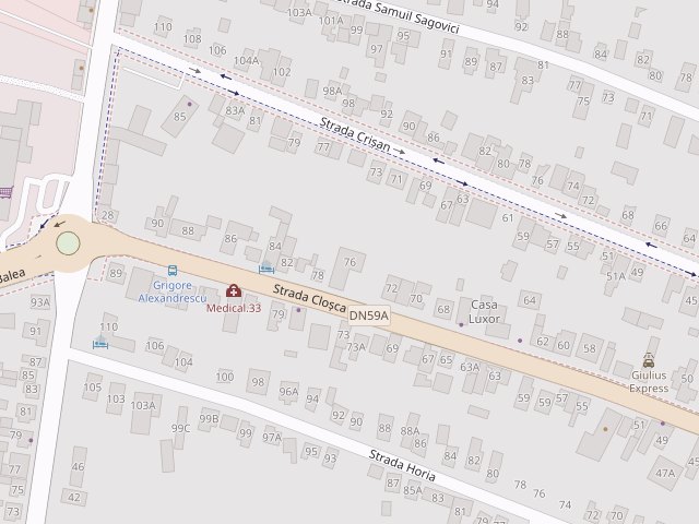 Harta: Satya Yoga Center, Str. Cloșca nr. 76, Timișoara
